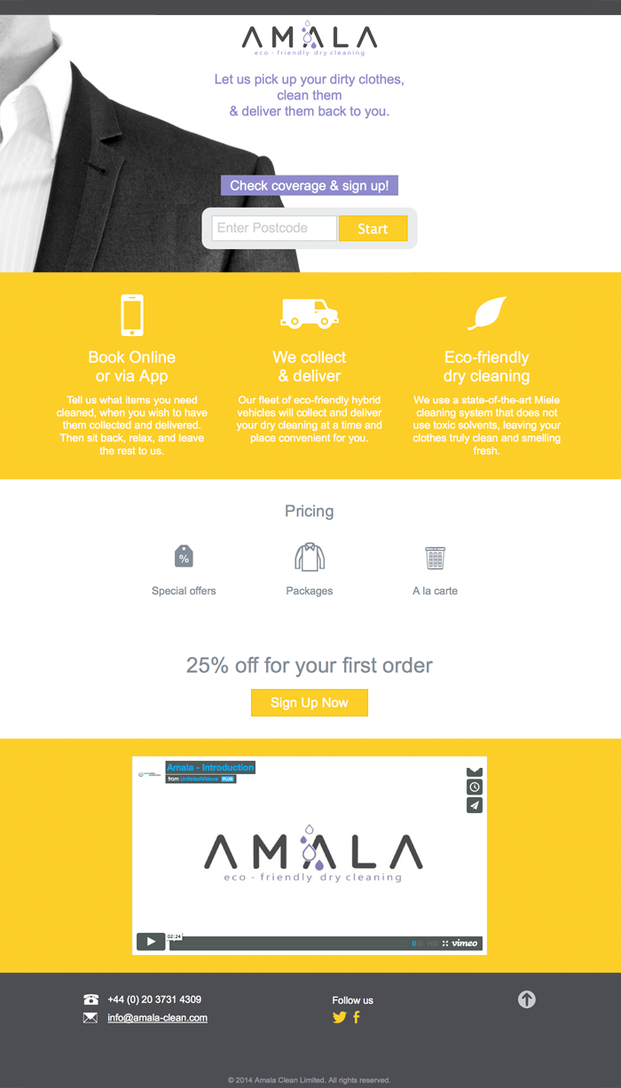 Amala Clean — clothes cleaning service