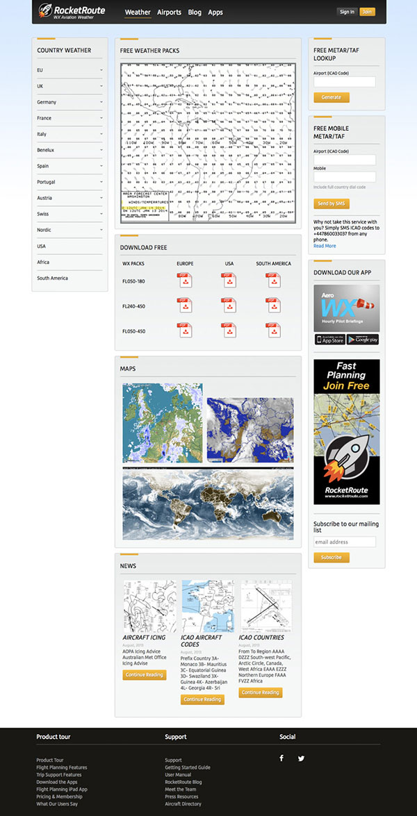 RocketRoute WX Aviation Weather